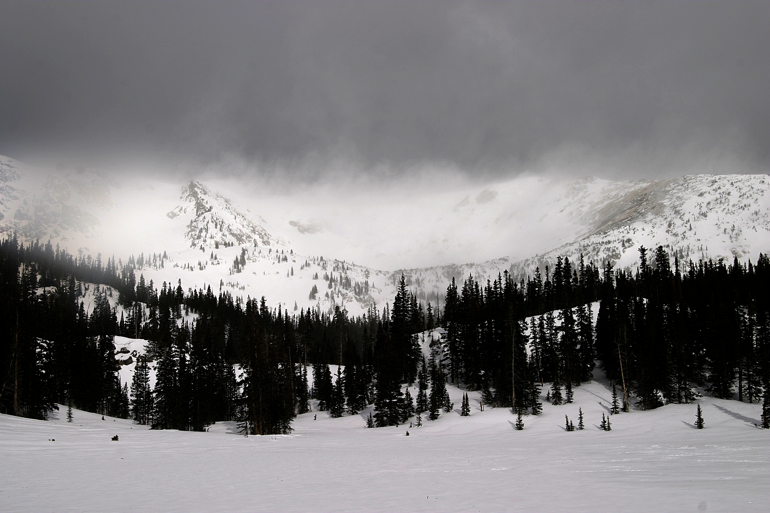 snowy mountain landscape