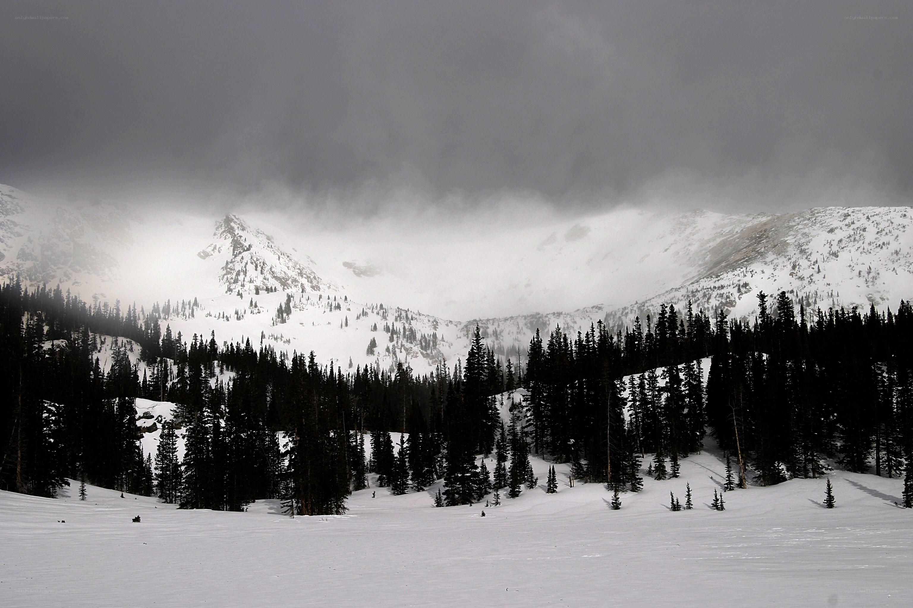 snowy mountain landscape