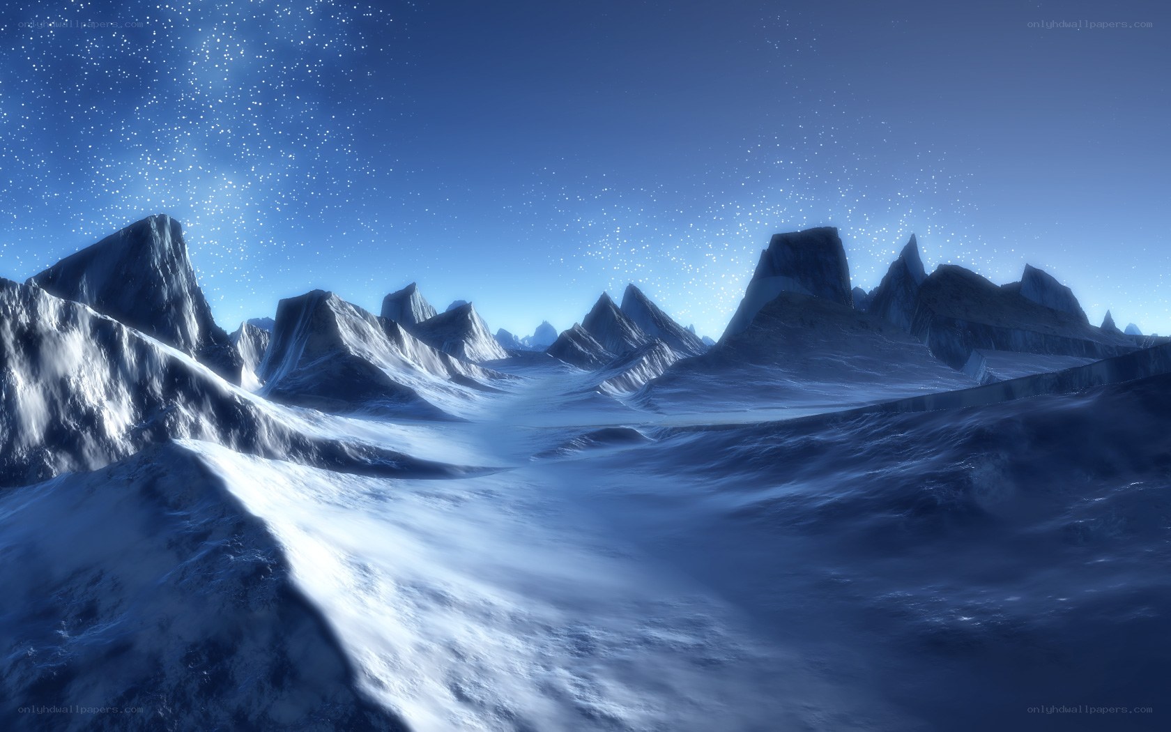 snowy mountain landscape