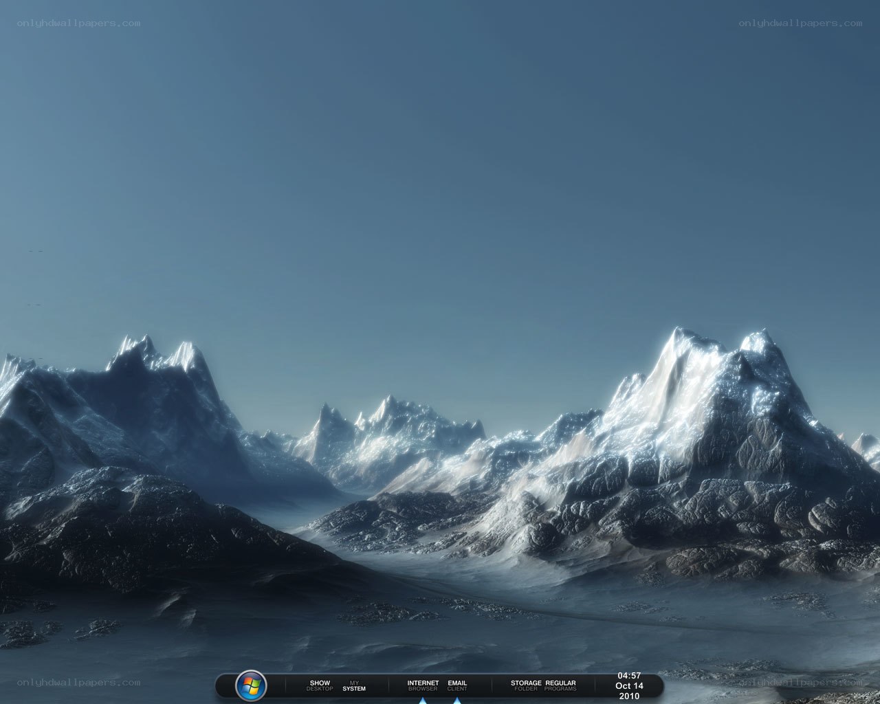 snowy mountain landscape