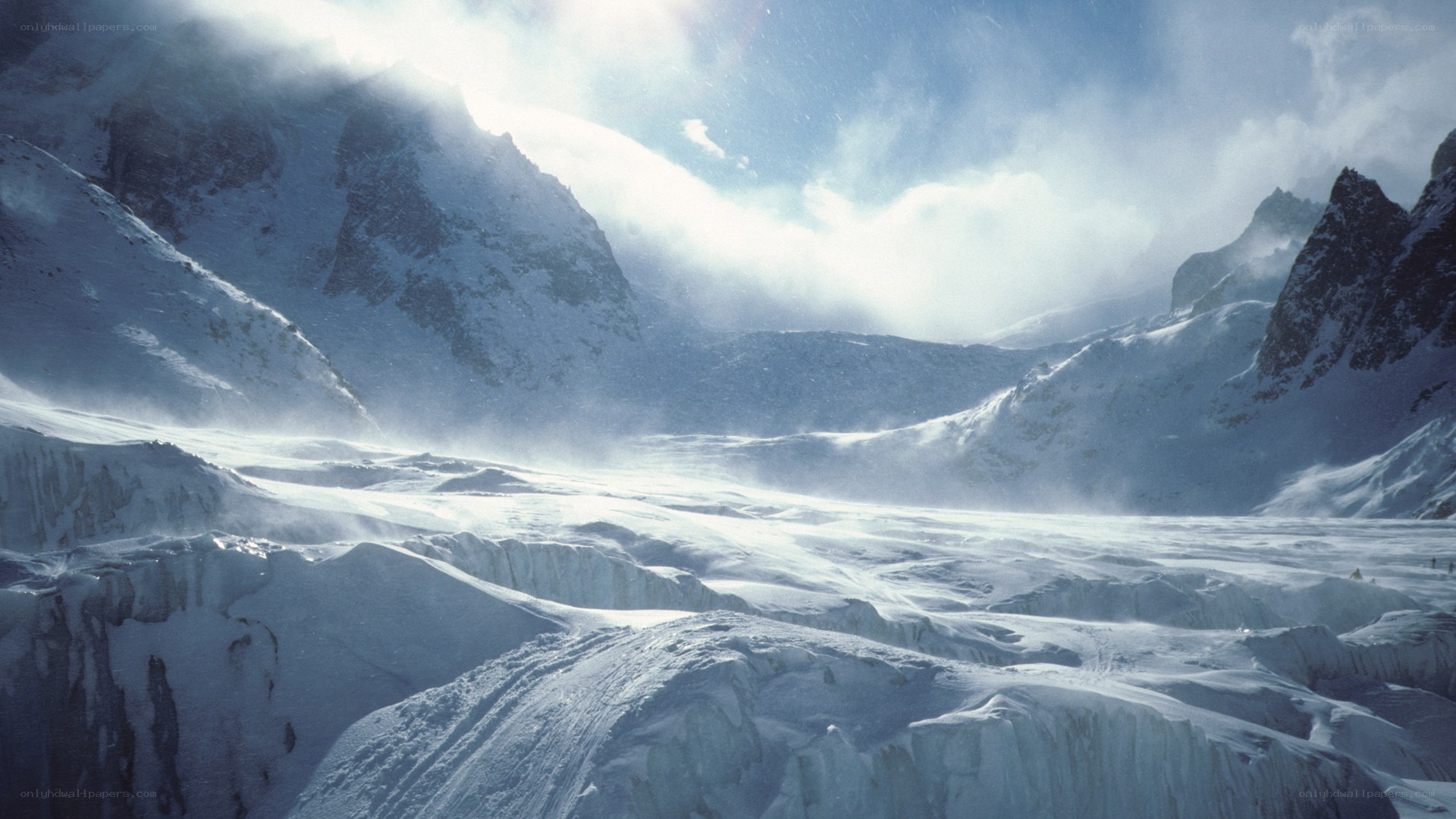 snowy mountain landscape
