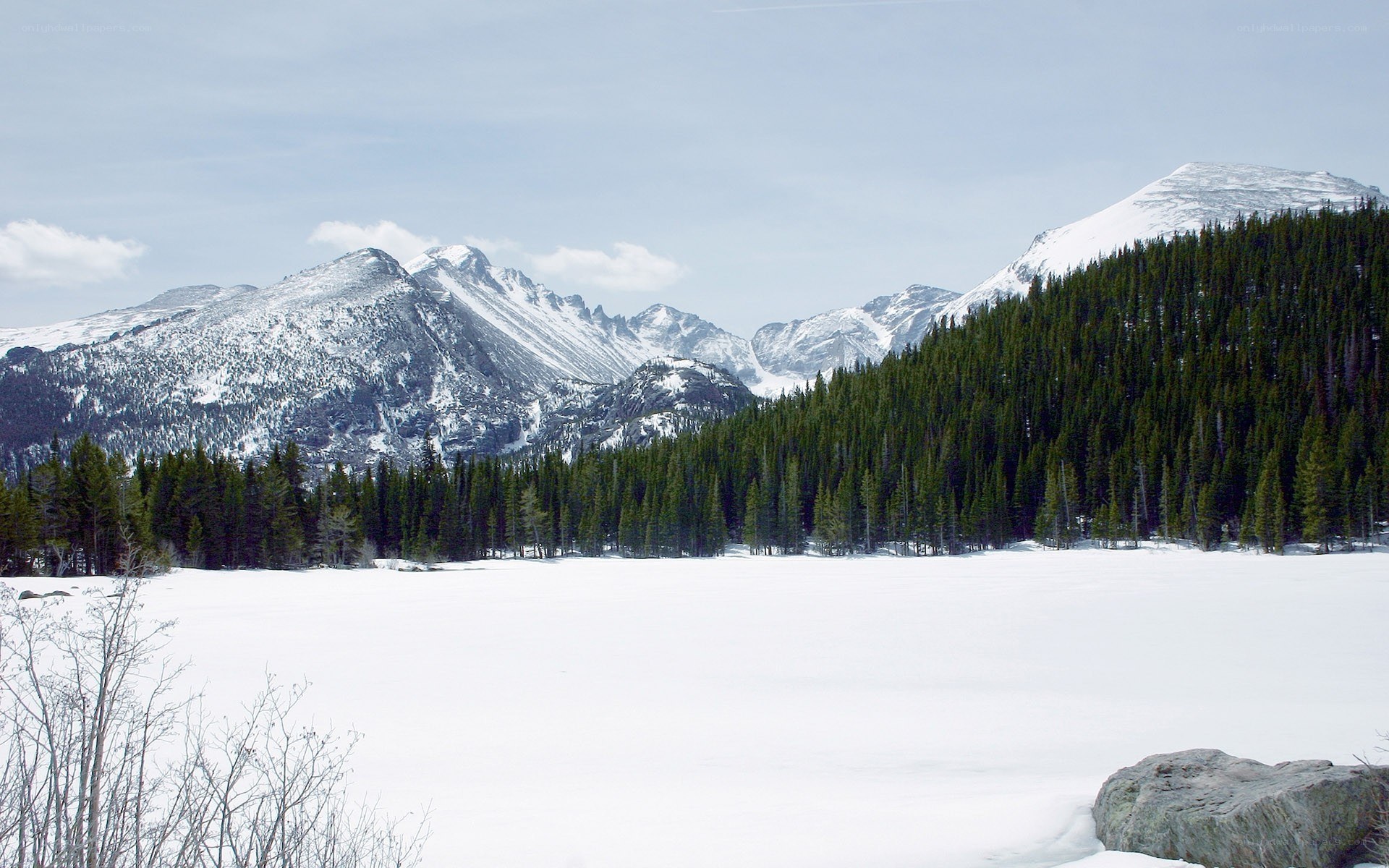 snowy mountain landscape