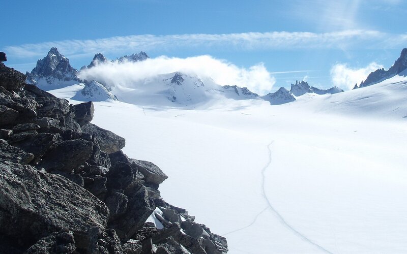 snowy mountain landscape