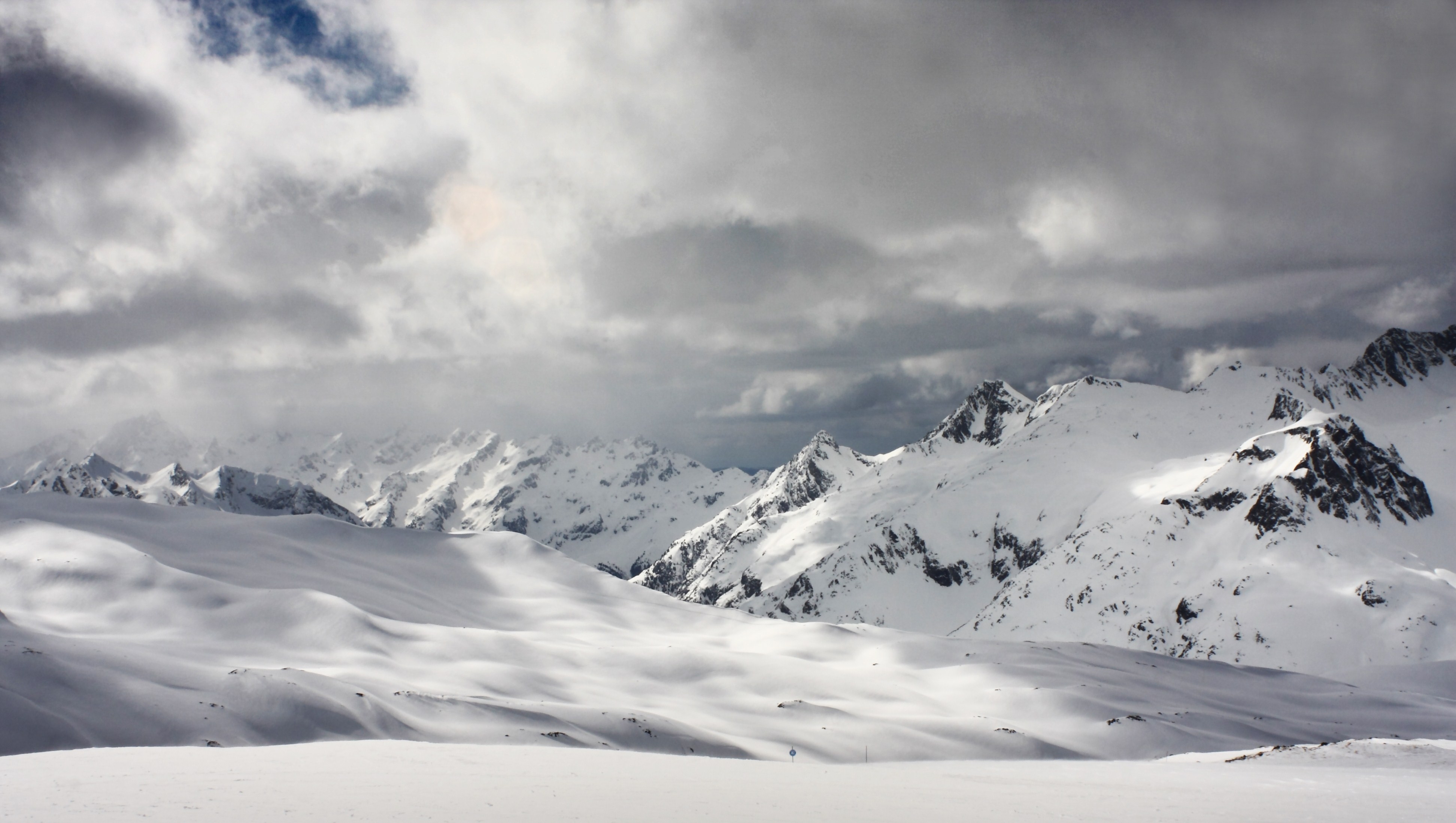 snowy mountain landscape