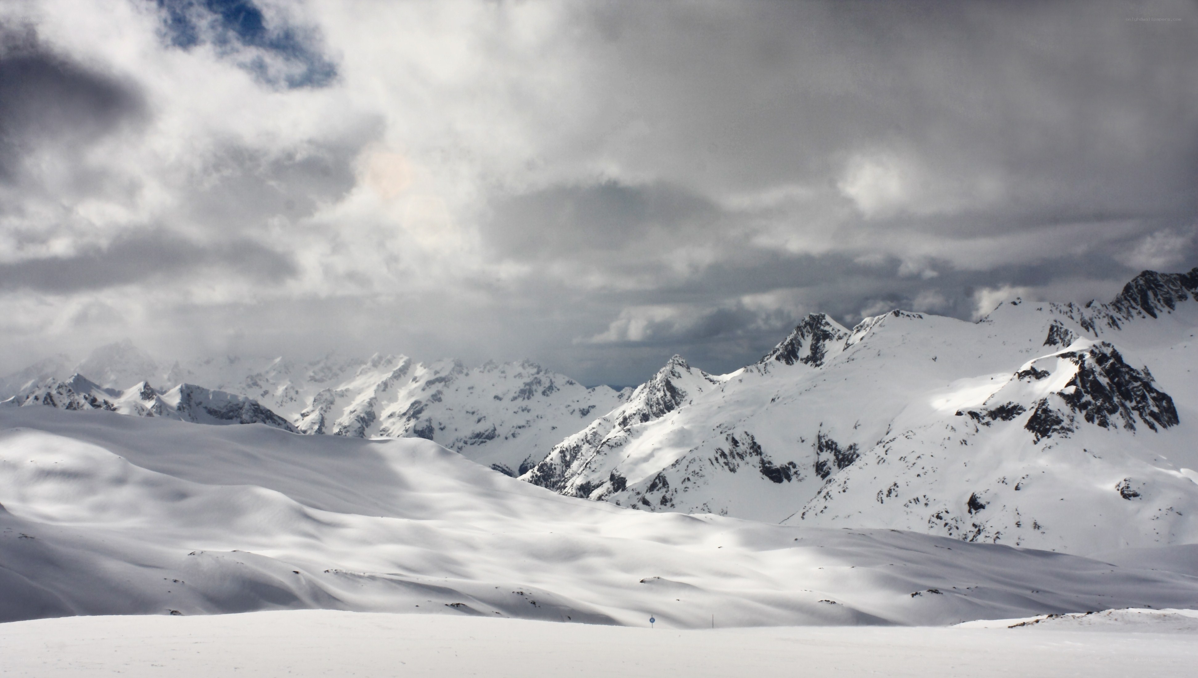 snowy mountain landscape
