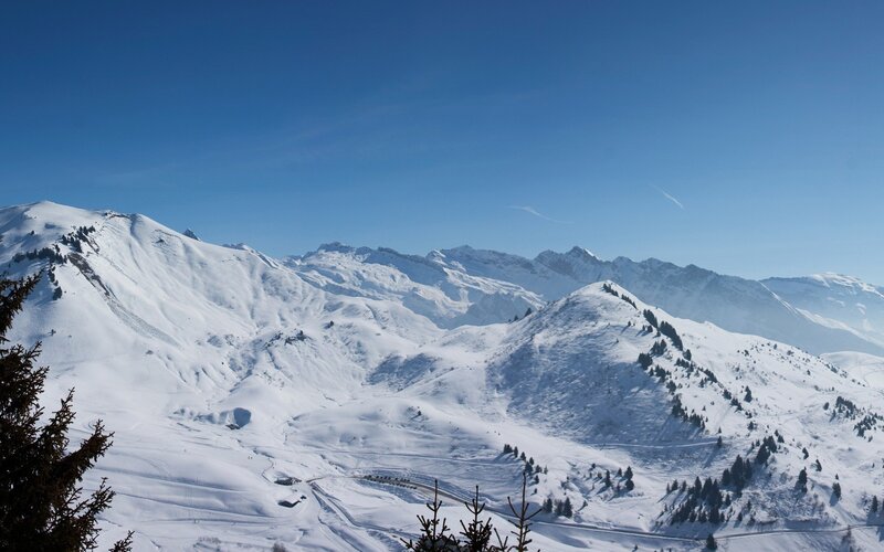 snowy mountain landscape