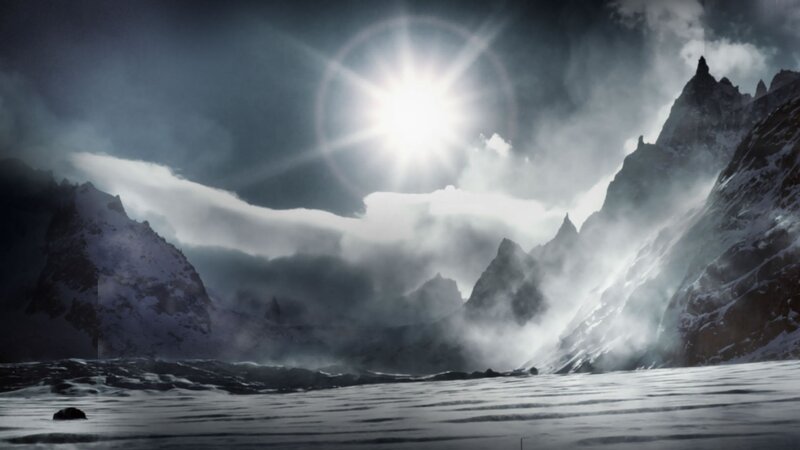 snowy mountain landscape