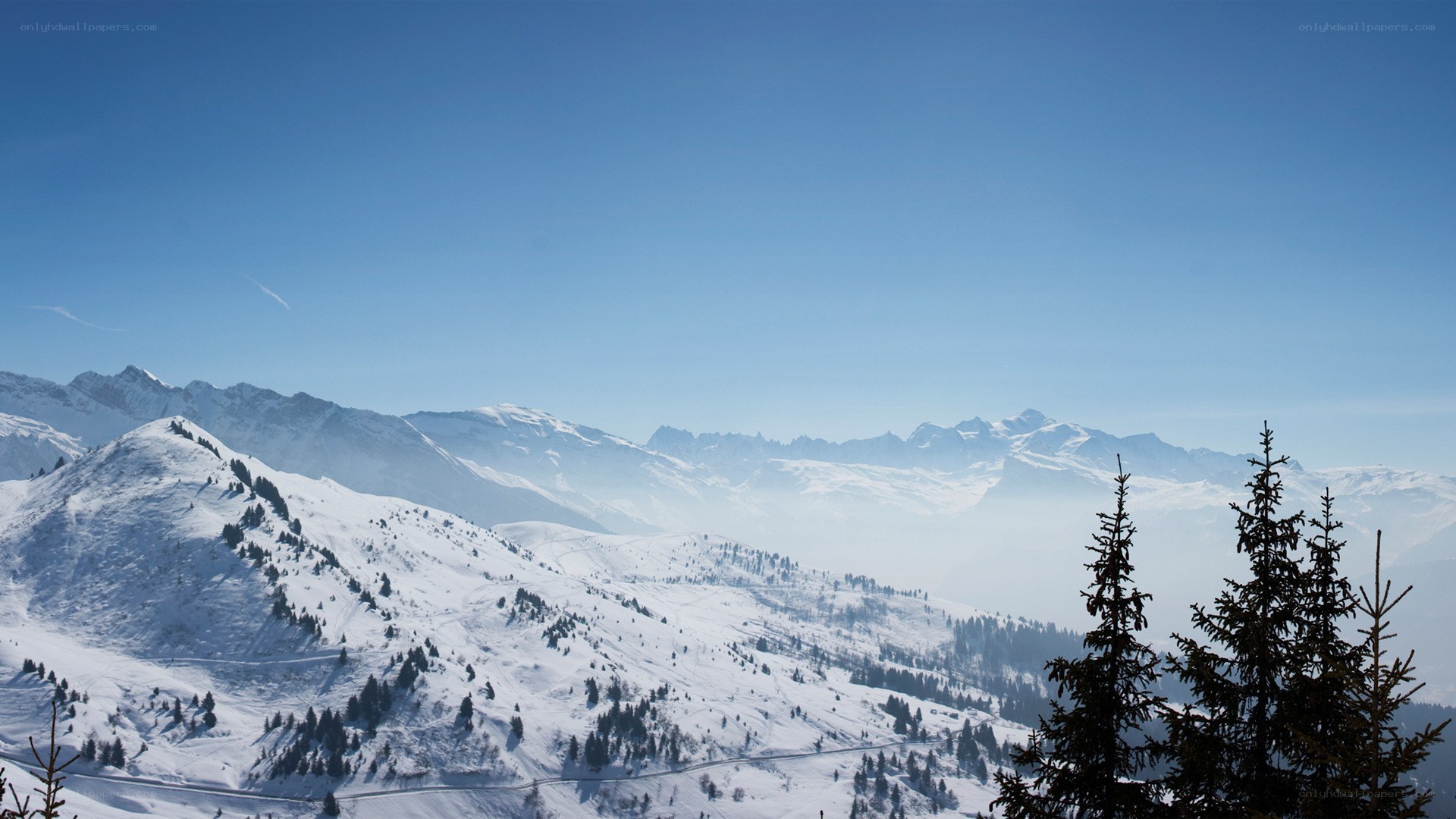 snowy mountain landscape