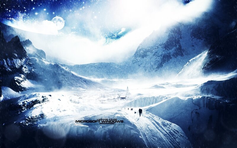 snowy mountain landscape