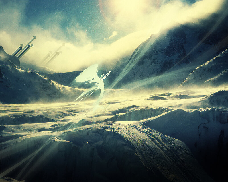 snowy mountain landscape