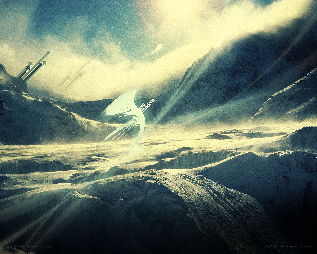 snowy mountain landscape