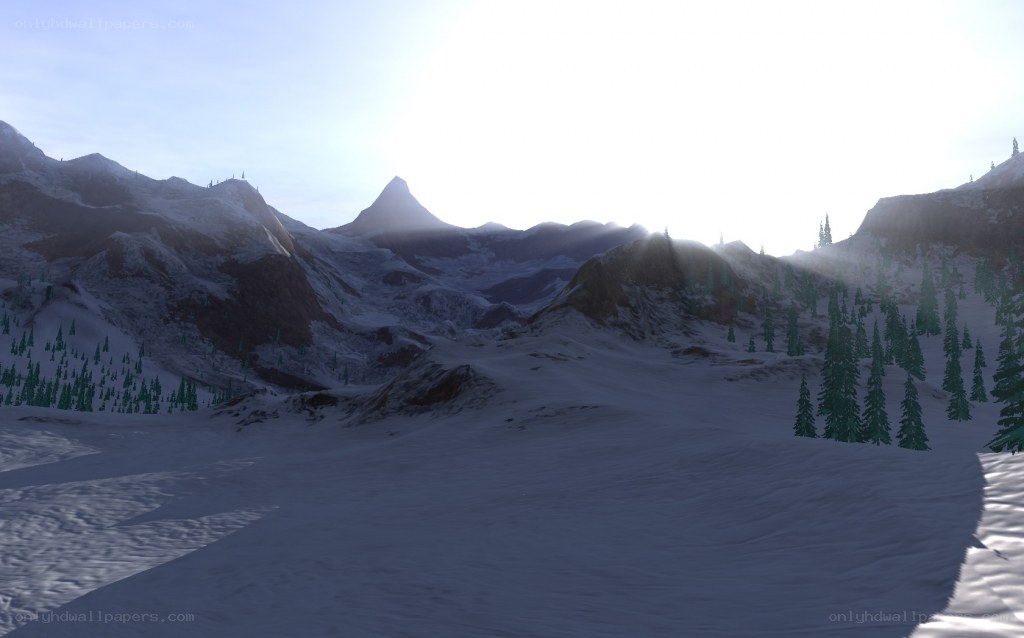 snowy mountain landscape