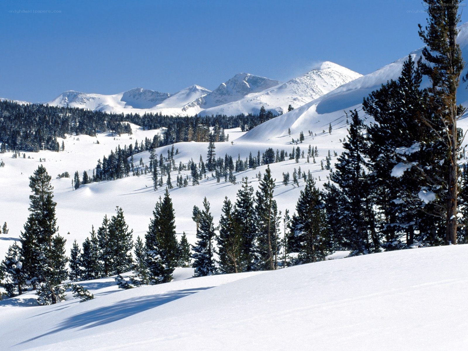 snowy mountain landscape