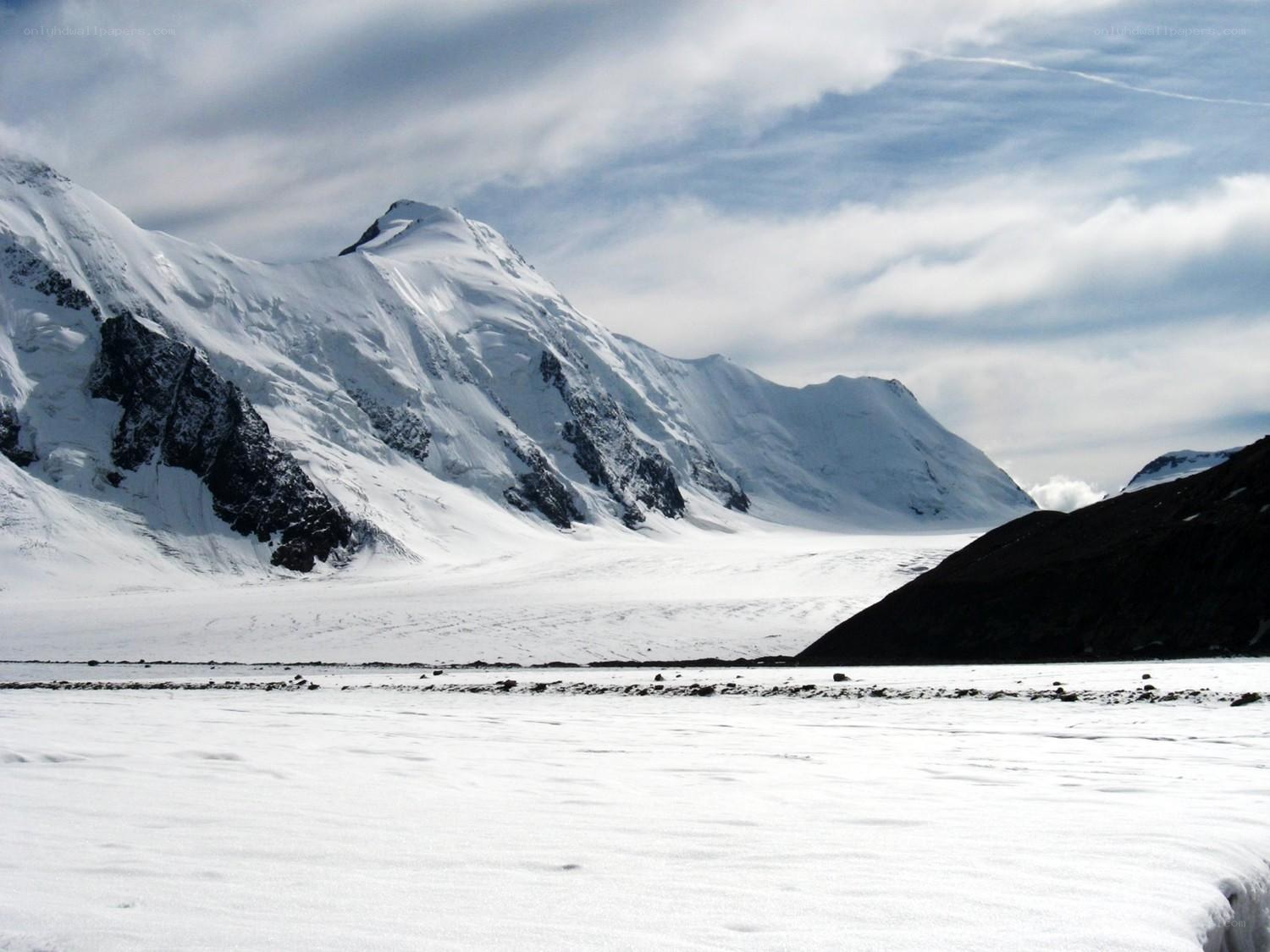 snowy mountain landscape