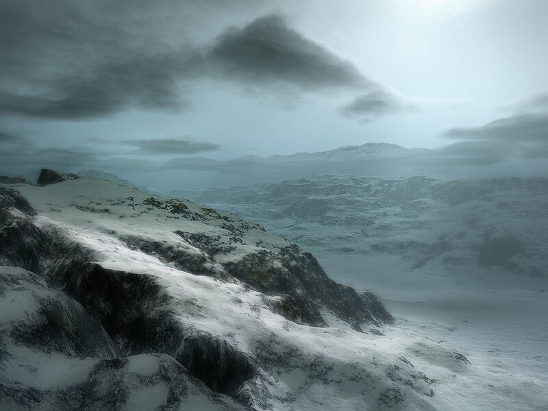 snowy mountain landscape