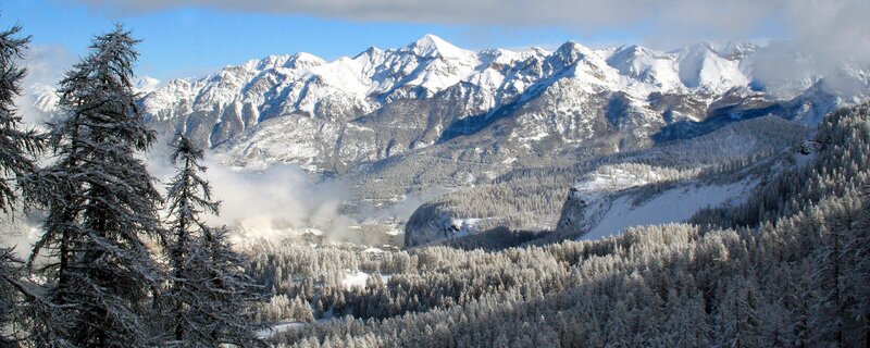 snowy mountain landscape