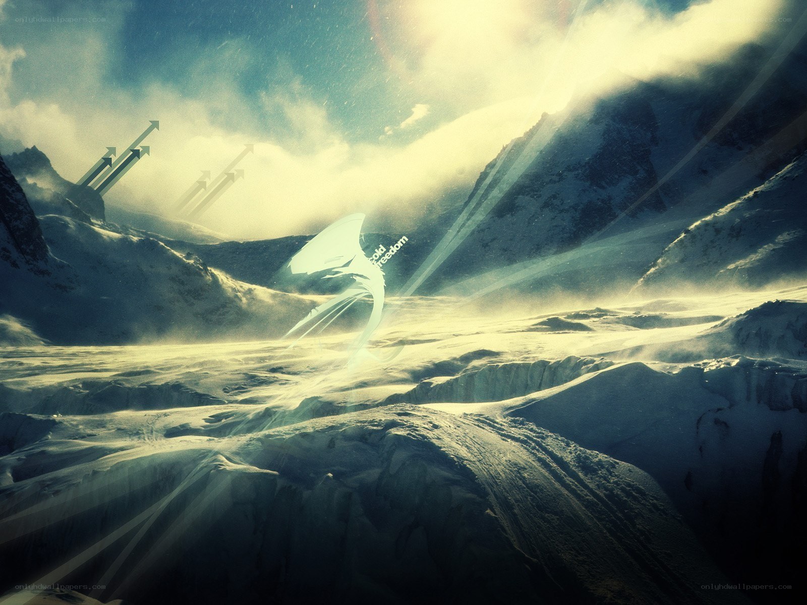 snowy mountain landscape