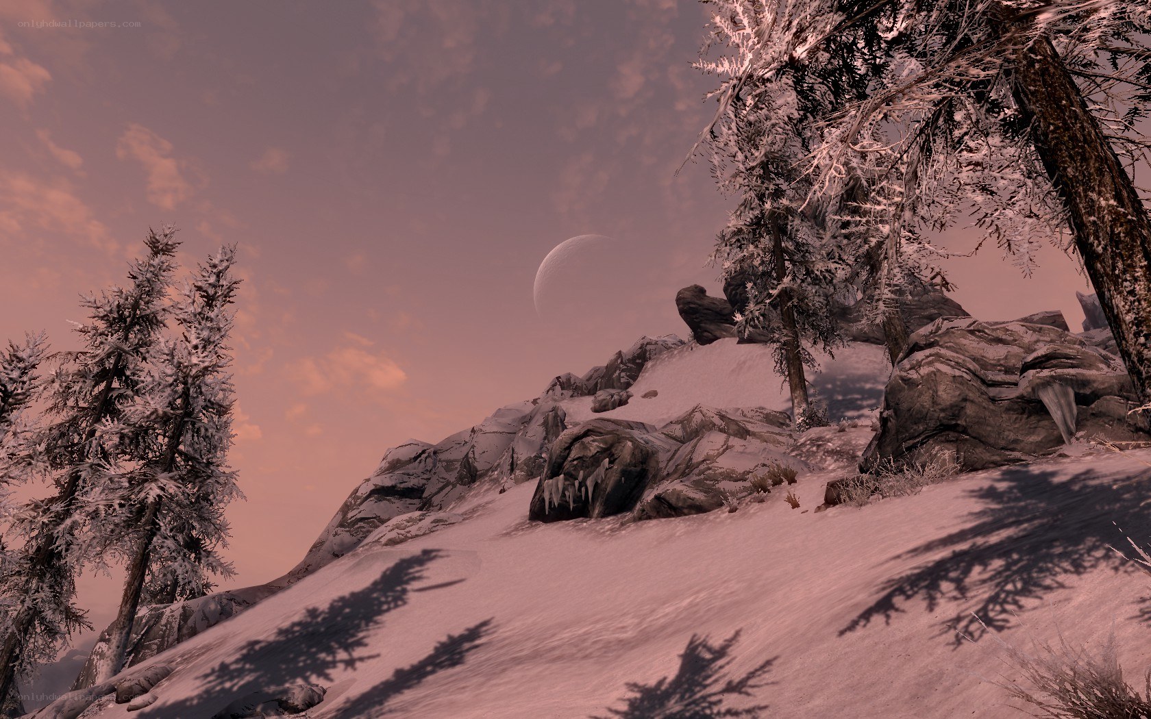 snowy mountain landscape