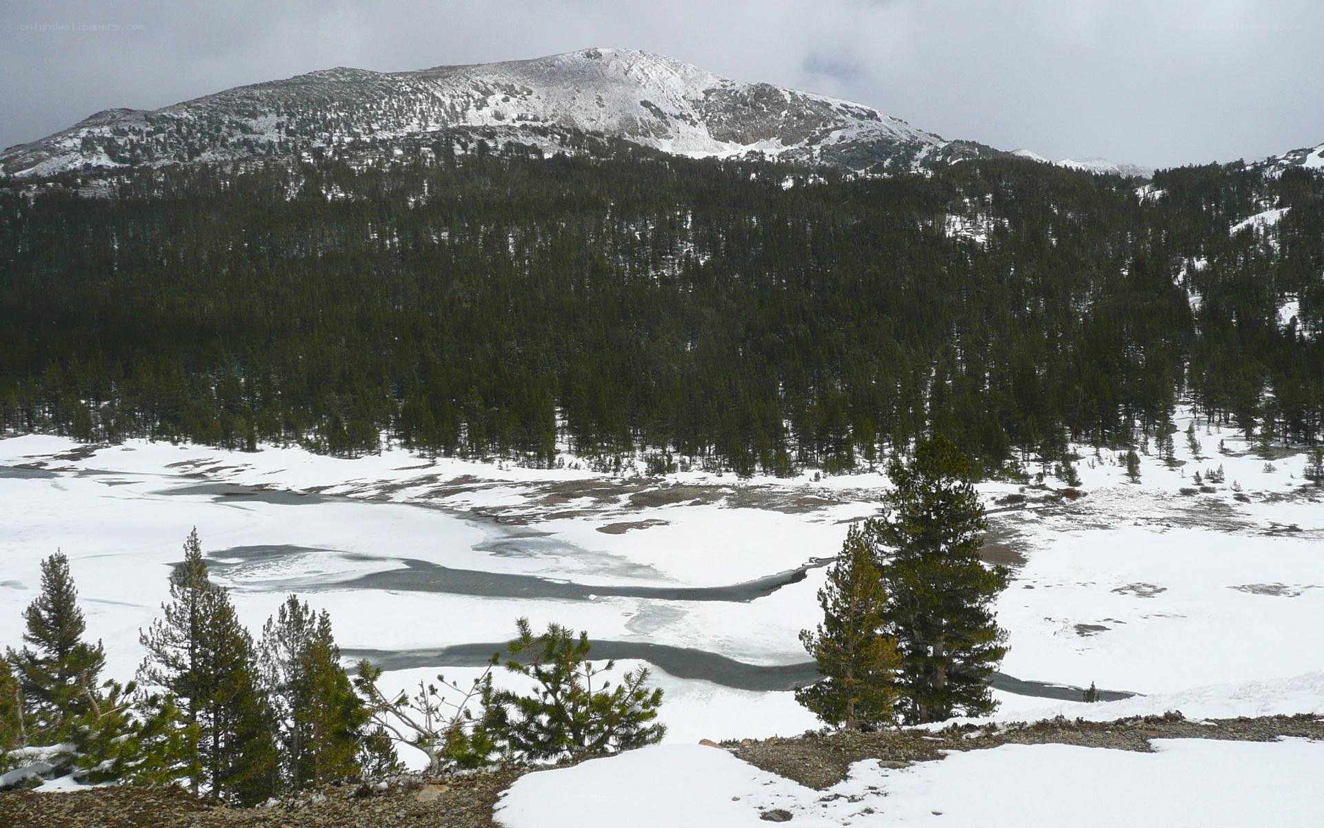 snowy mountain landscape