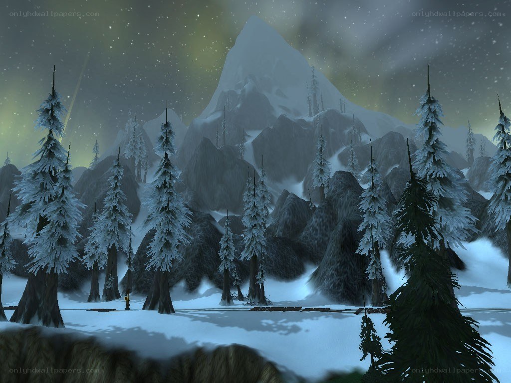 snowy mountain landscape