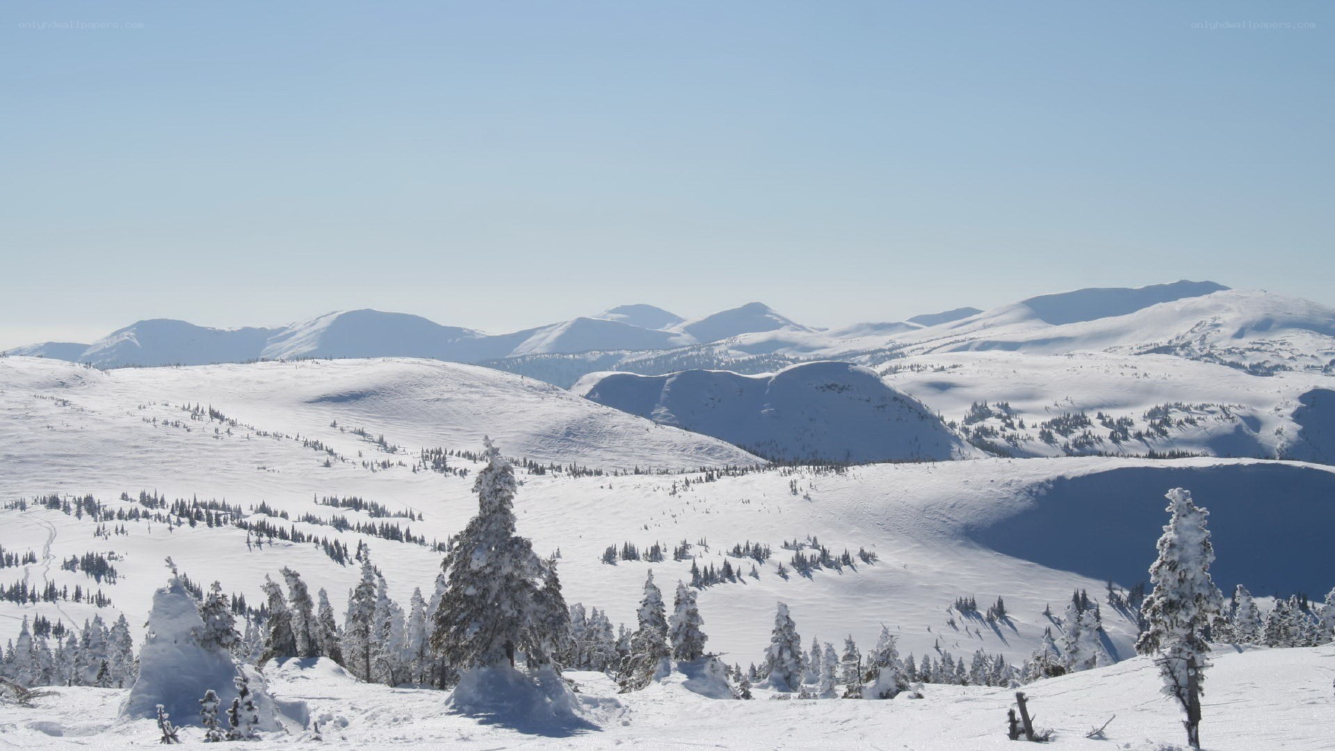 snowy mountain landscape