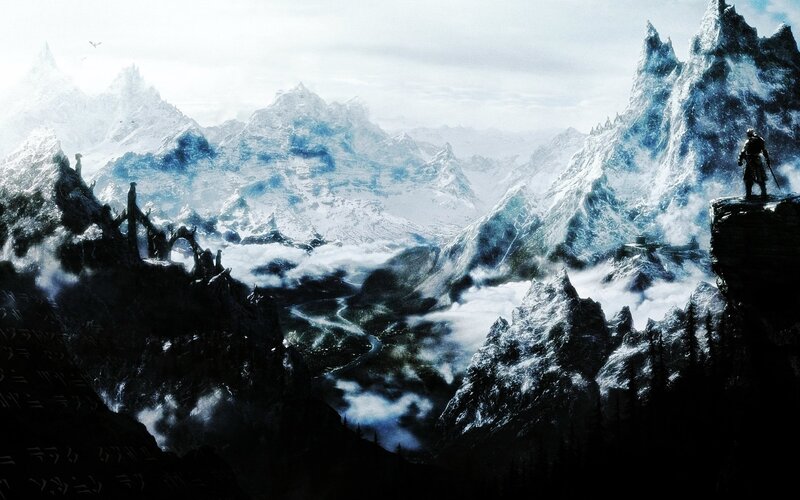snowy mountain landscape