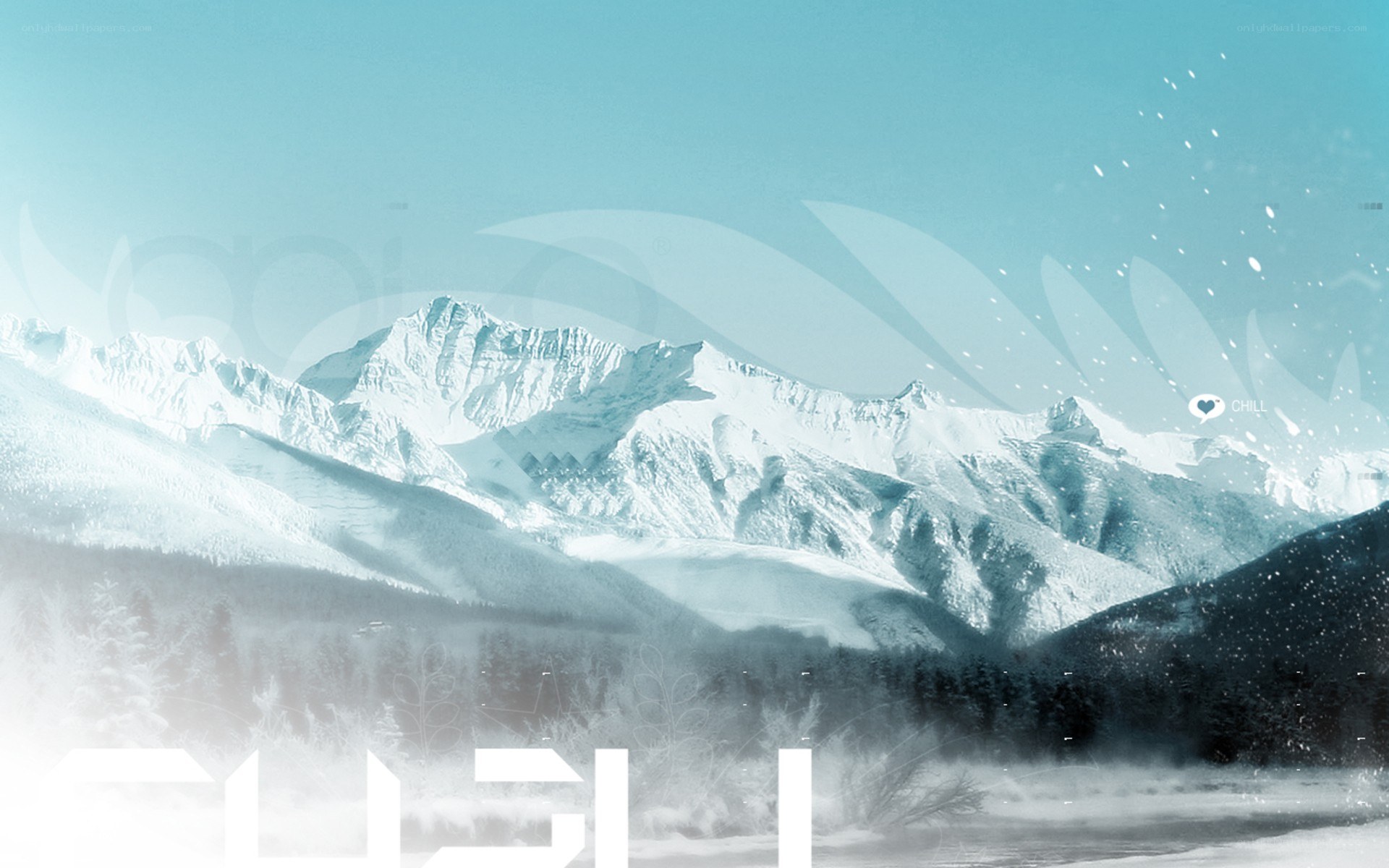 snowy mountain landscape