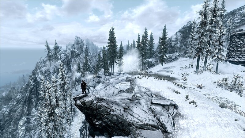 snowy mountain landscape