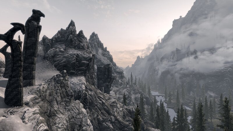 snowy mountain landscape