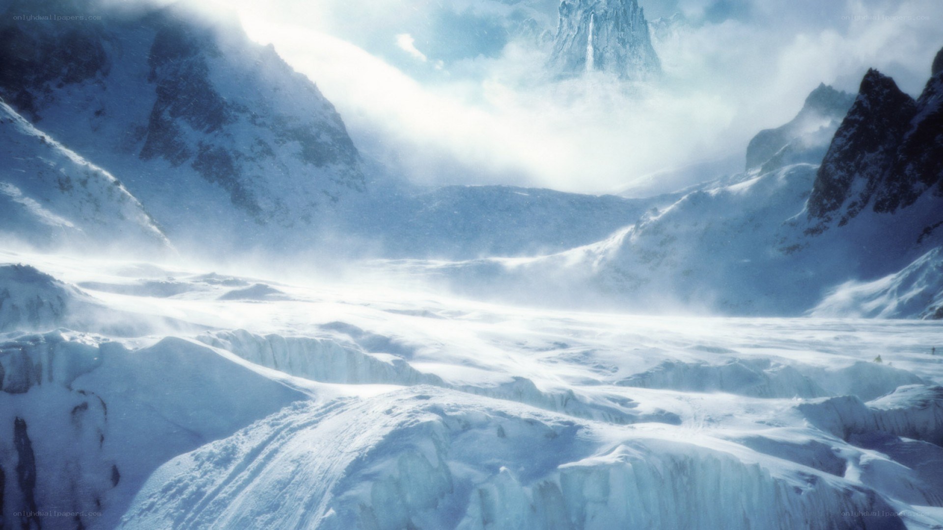 snowy mountain landscape