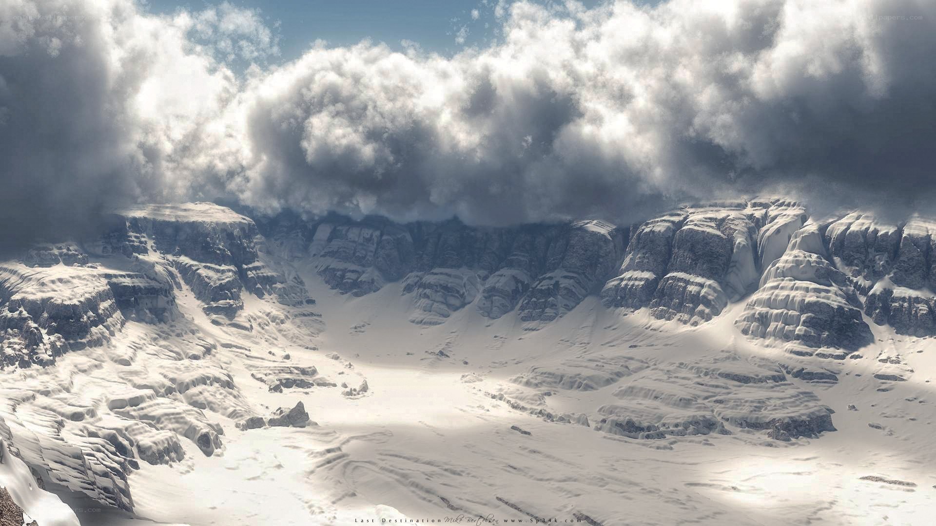 snowy mountain landscape