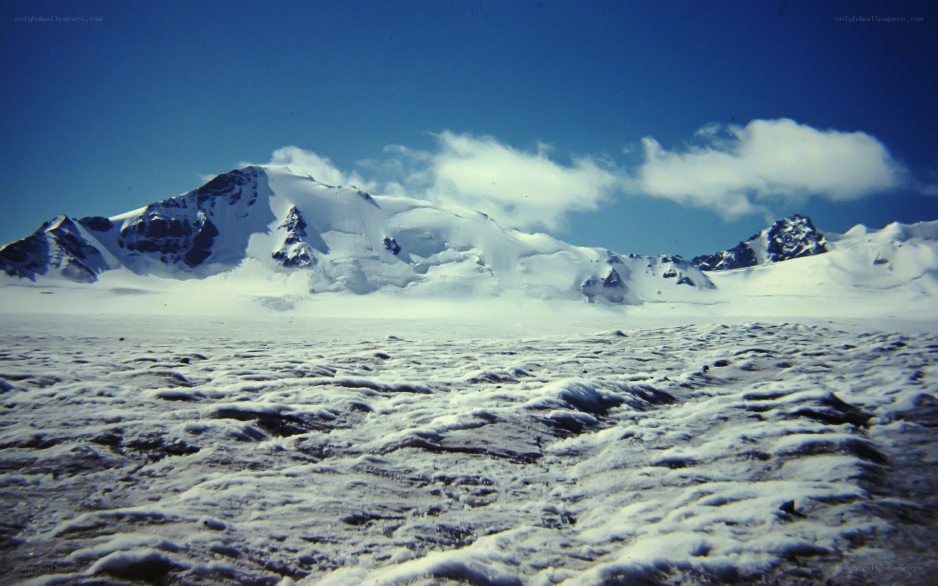 snowy mountain landscape