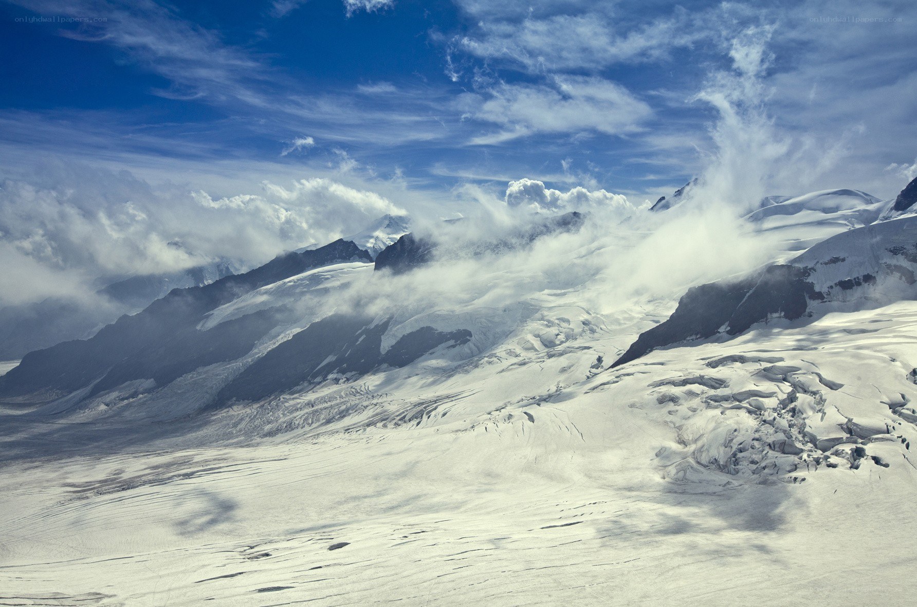 snowy mountain landscape