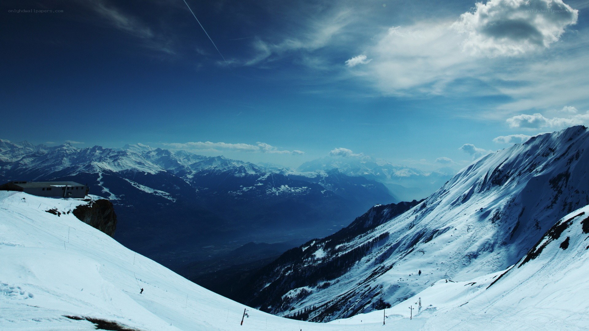 snowy mountain landscape