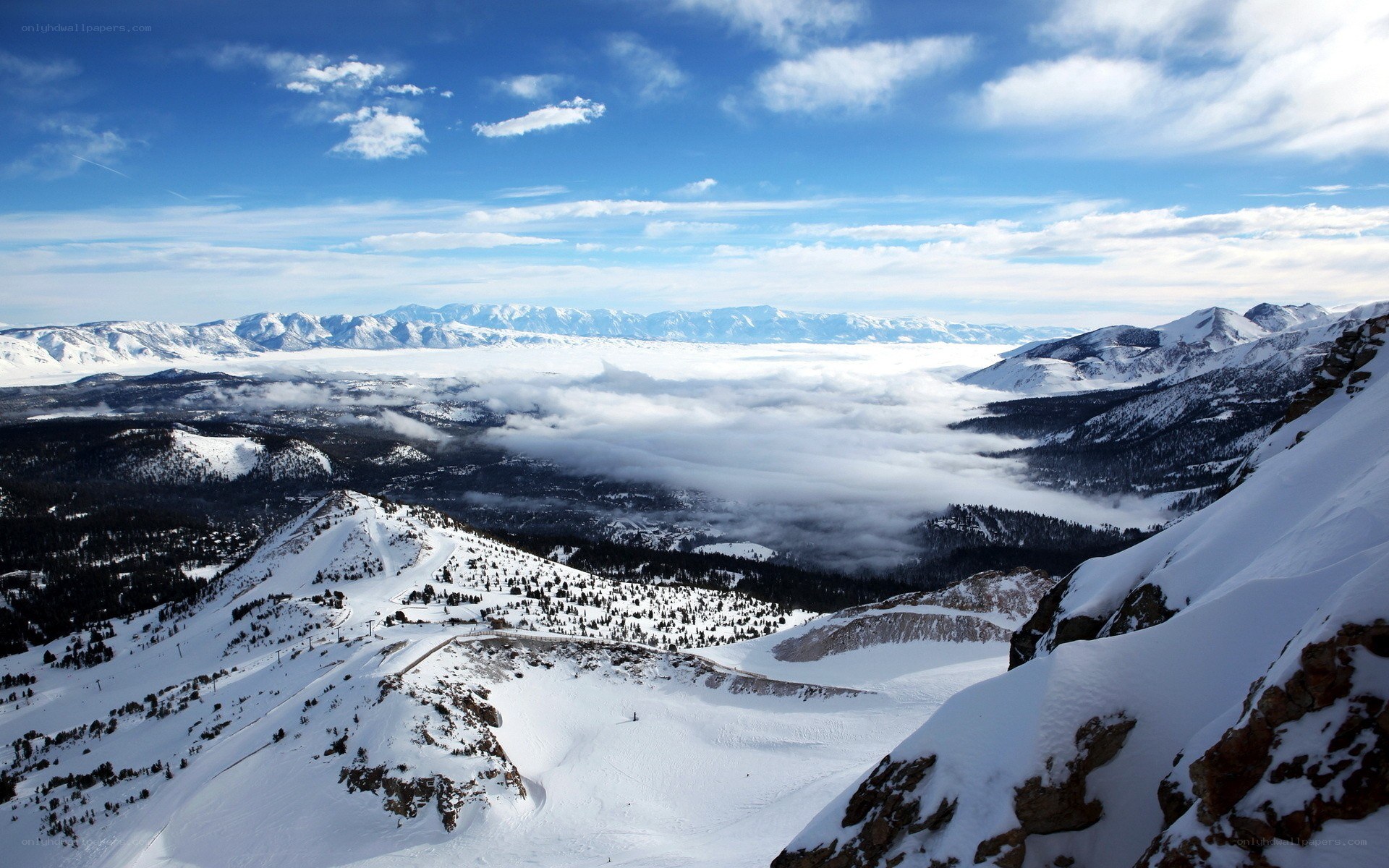 snowy mountain landscape