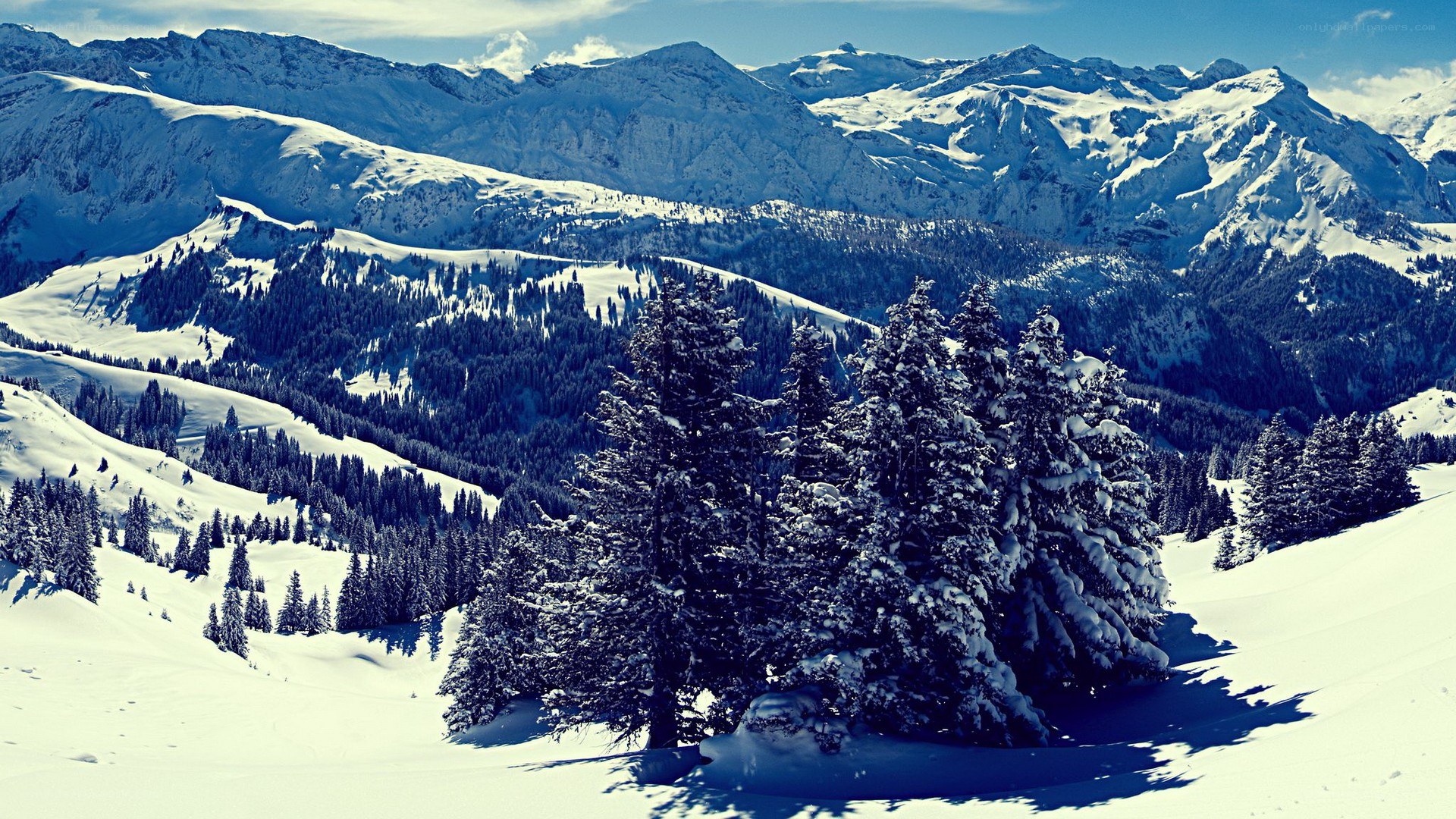 snowy mountain landscape