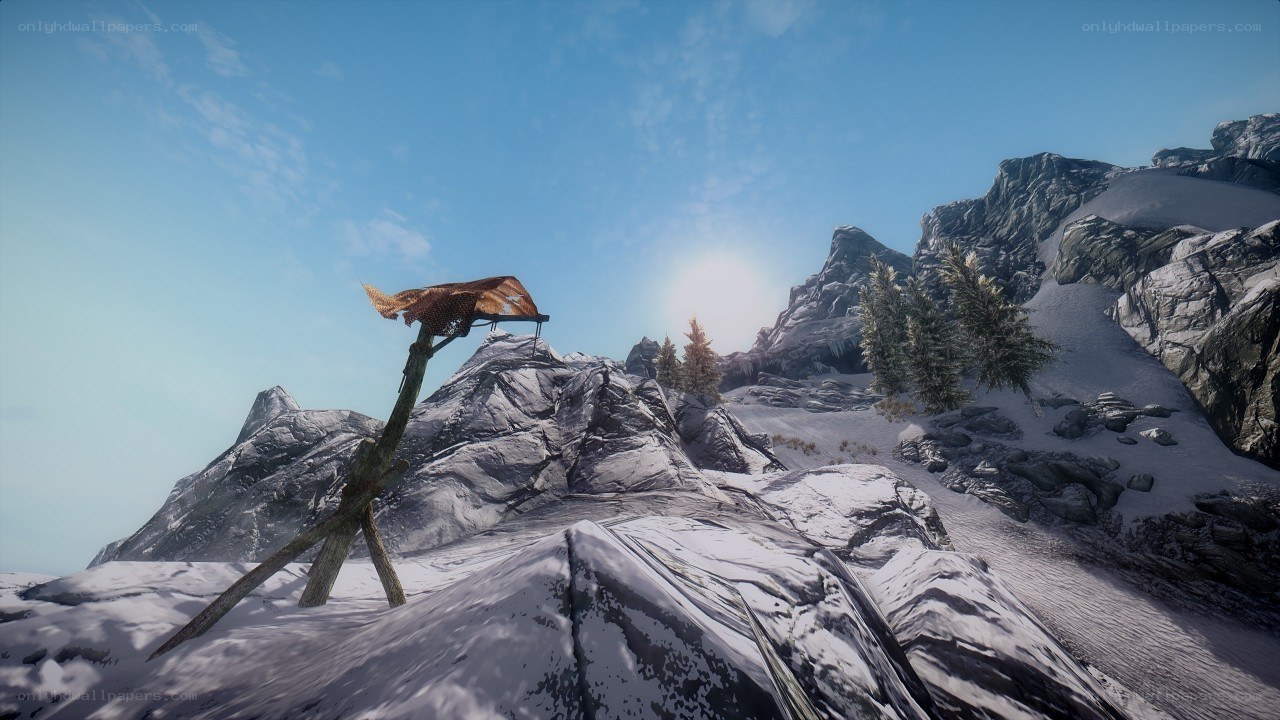 snowy mountain landscape
