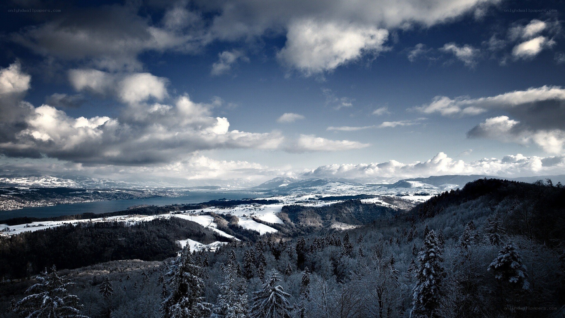 snowy mountain landscape