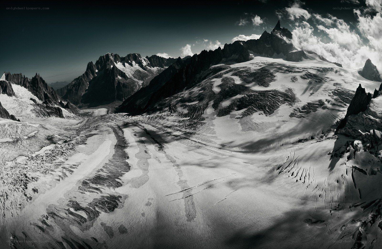 snowy mountain landscape