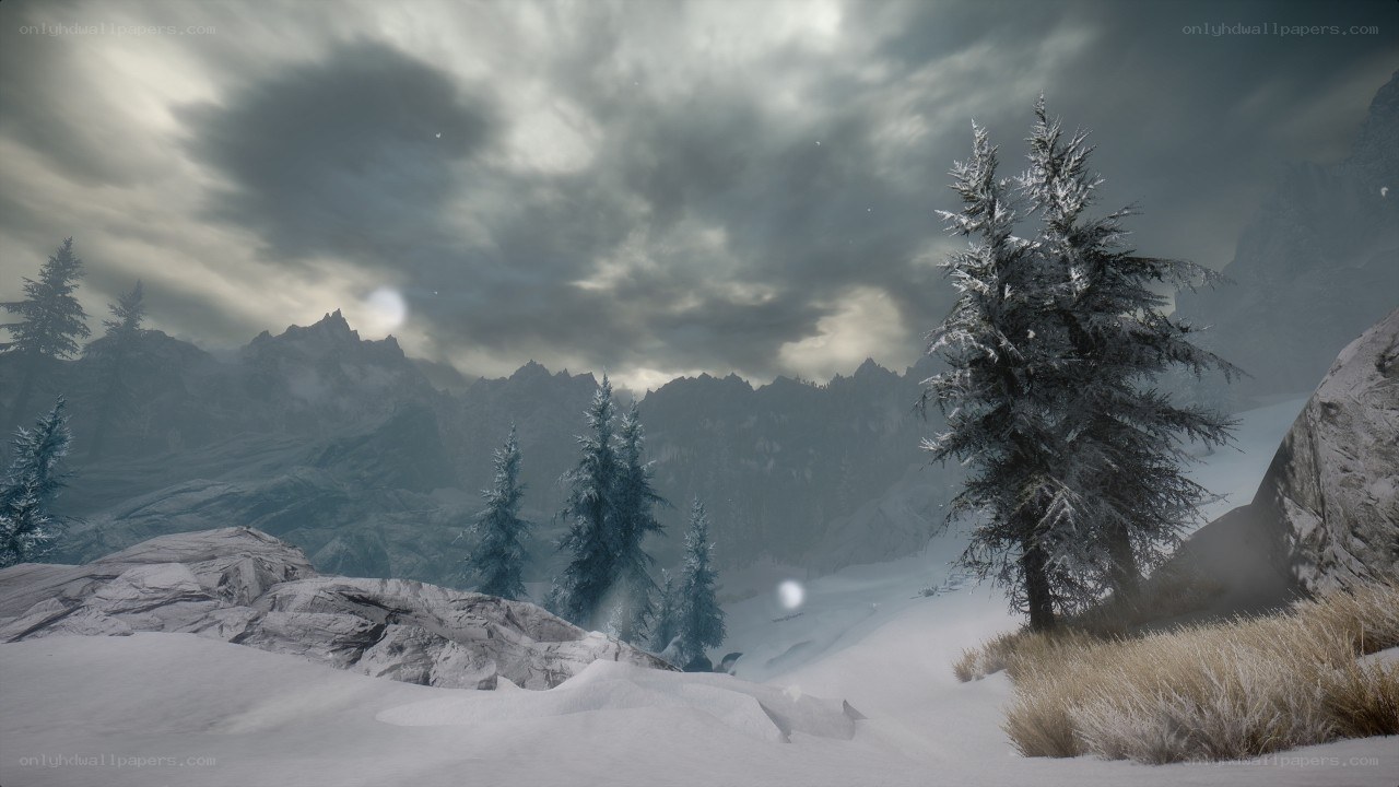 snowy mountain landscape