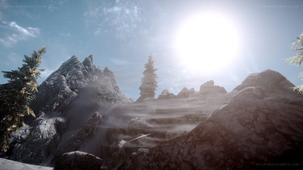 snowy mountain landscape