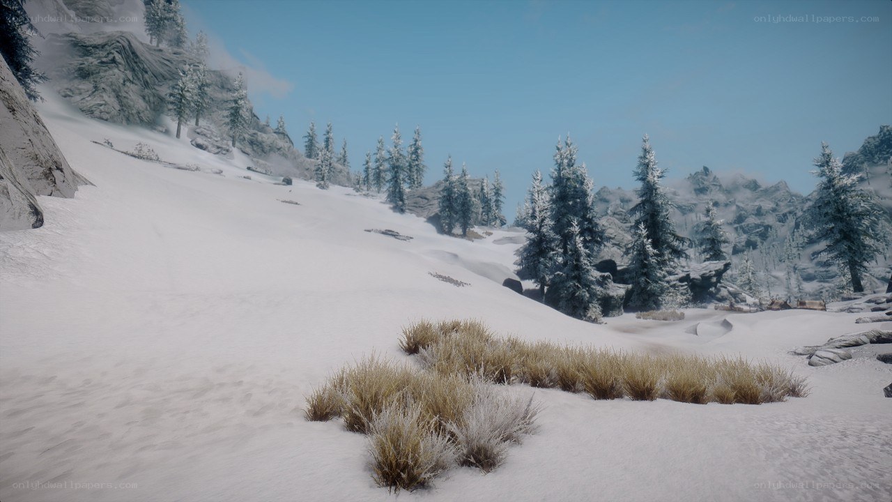 snowy mountain landscape