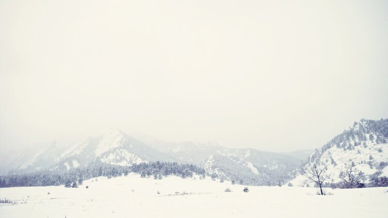snowy mountain landscape