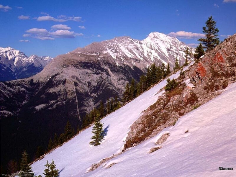 snowy mountain landscape