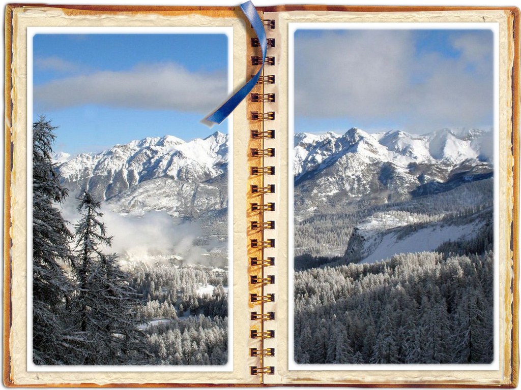 snowy mountain landscape
