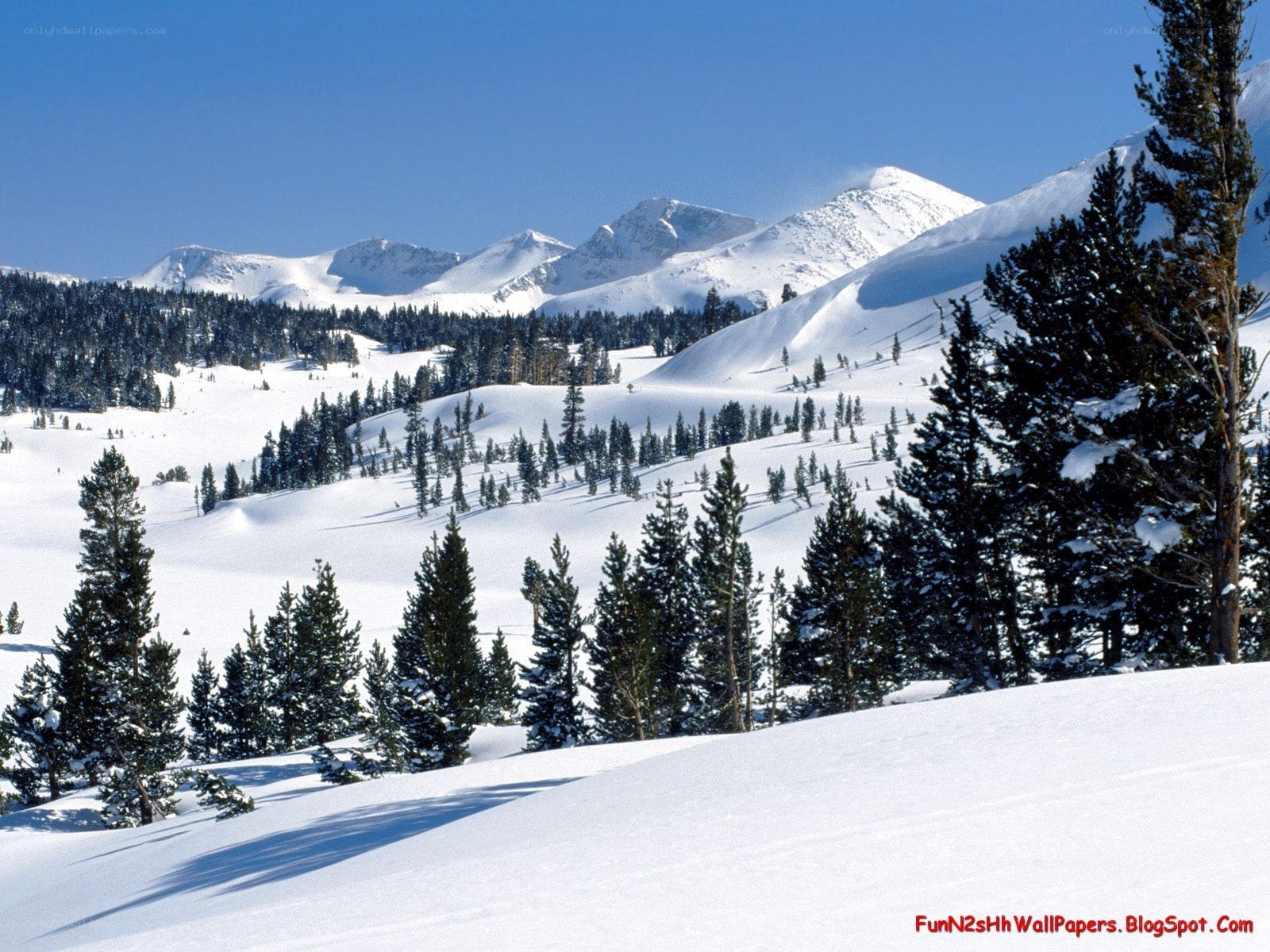 snowy mountain landscape