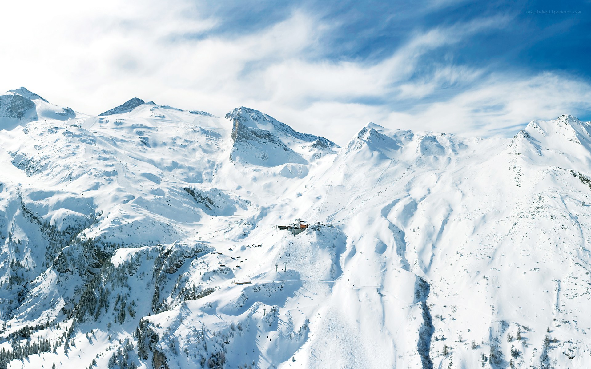 snowy mountain landscape