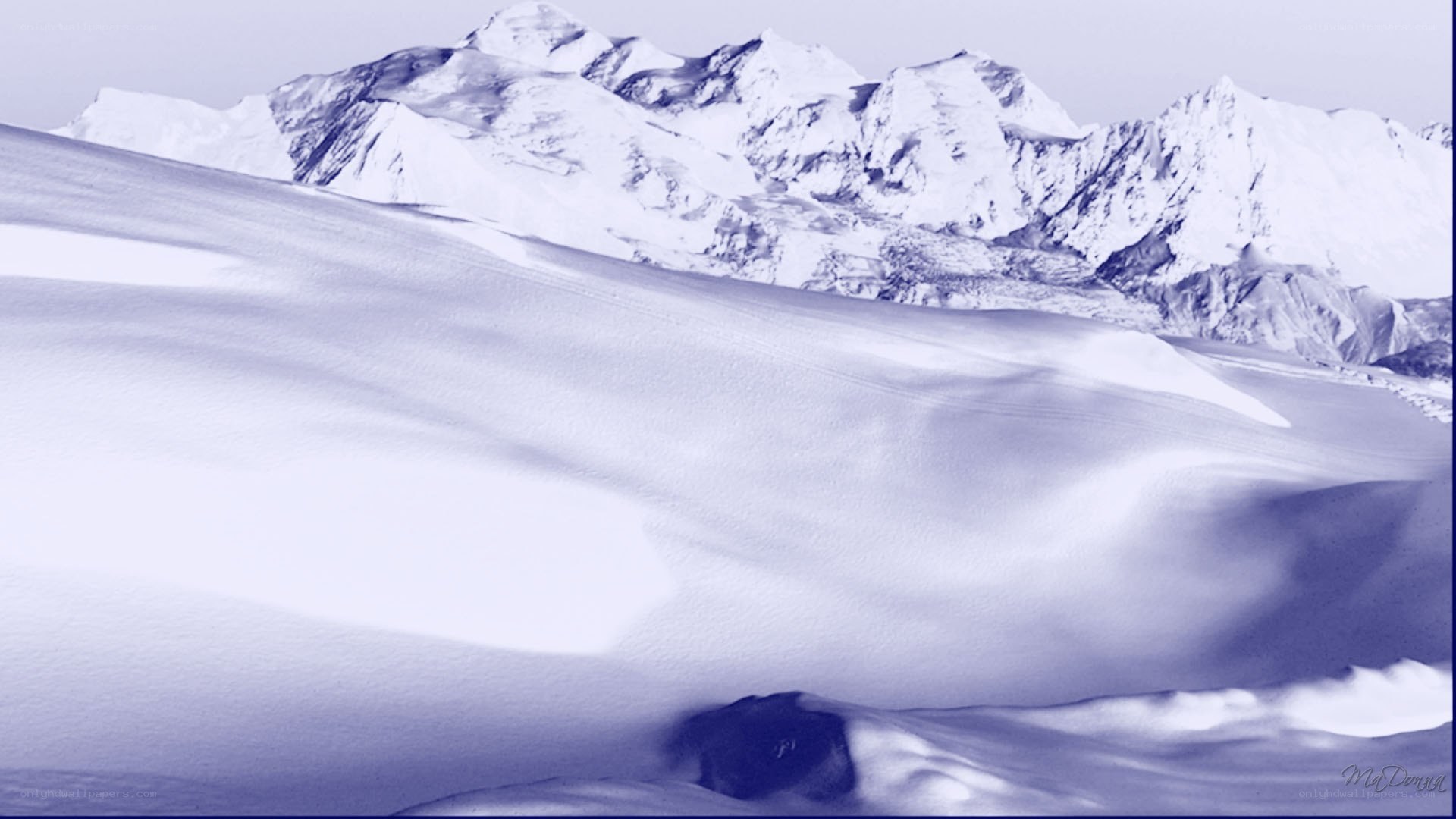 snowy mountain landscape