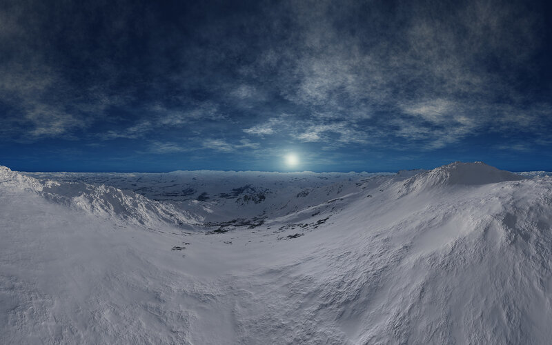 snowy mountain landscape
