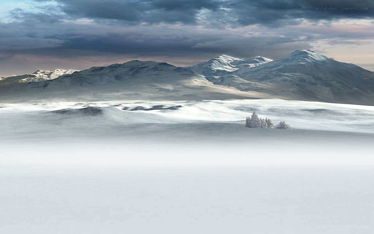 snowy mountain landscape